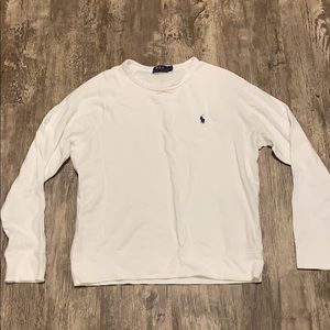 Ralph Lauren White Crewneck Sweater - large